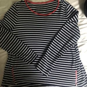 Talbots Blue & White Striped Shirt